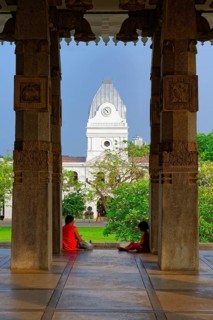 Independence Memorial Hall in Cinnamon Gardens, Colonnade, Colombo, Sri Lanka