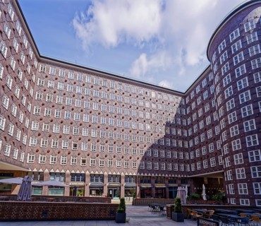 The Sprinkenhof is one of the office buildings constructed in Hamburg's city centre at the