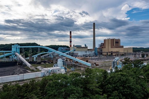 West Olive, Michigan - The J.H. Campbell coal-fired power plant. Consumers Energy had planned to
