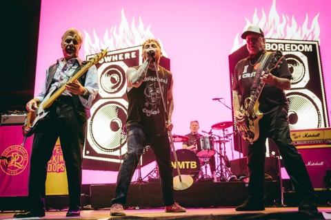 Steve Jones (guitarist), Frank Carter (singer), Paul Cook (drummer) and Glen Matlock (bassist) from