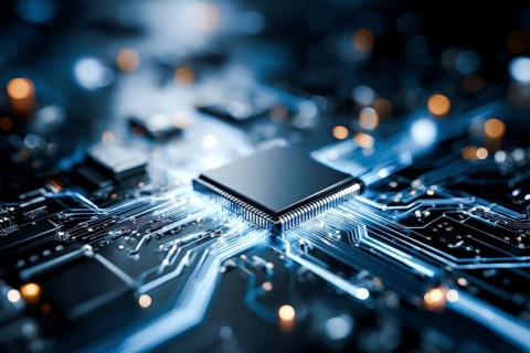Concept of human and AI Artificial intelligence cooperation and coexisting while increasing