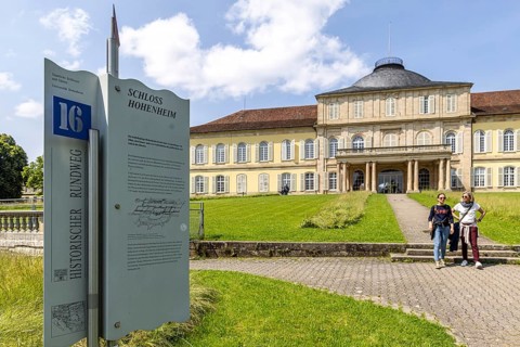 Hohenheim Palace. Campus of the University of Hohenheim. Stuttgart, Baden-Württemberg, Germany