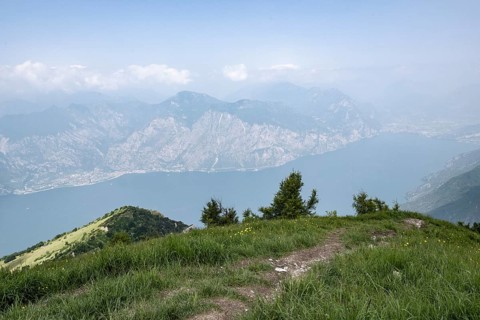 View of Lake Garda from Monte Baldo, Veneto, Italy