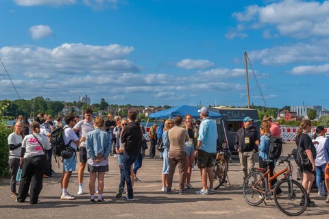 Waterkant Festival 25 in front of Kiel Week 2025 on the MGF 5 site on the Kiel Fjord, annual