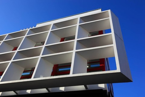 Modern architecture in the city centre of Würzburg, Lower Franconia, Bavaria, Germany