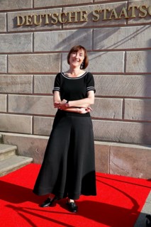 Elisabeth Sobotka (Artistic Director of the Staatsoper Unter den Linden) arriving for Charles