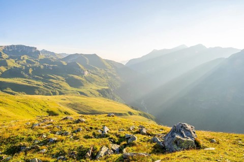 Sunrise in the Mountains at Hochalpenstraße, Pinzgau, Salzburg, Austria