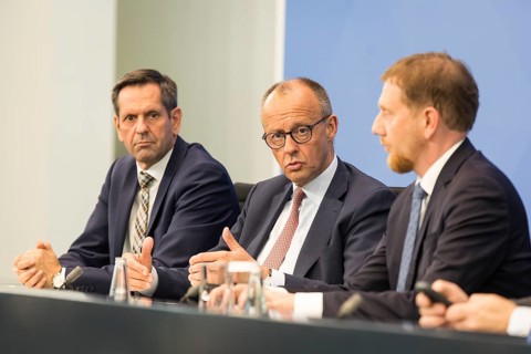Olaf Lies (SPD, Minister President of Lower Saxony), Federal Chancellor Merz (CDU, Federal