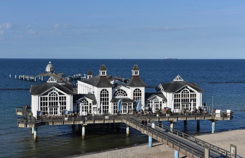 The Sellin pier on Rügen, Mecklenburg-Western Pomerania, Germany