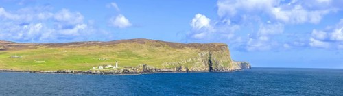 Scotland Shetland scenery in England with cliffs, ocean views and green pastures