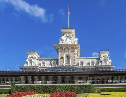 Entrance to the Magic Kingdom at Walt Disney World, Orlando, Florida