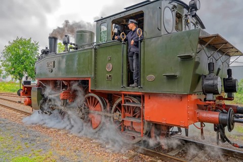 Prussian train steam railway Minden Germany