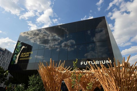 The Futurium, located next to the Federal Ministry of Research, Technology and Space, with an