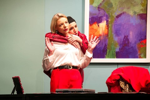 Julia Grimpe - Claudia, Miriam Kohler - Steffi, murder colleagues, photo rehearsal on 16.06.2025 at