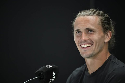 Press conference, PK, portrait, Alexander Zverev GER, smiles, tennis, ATP 250, BOSS Open 2025,