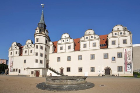 Johannbau built in 1556 Museum of City History, Renaissance, Castle, Dessau, Dessau-Roßlau,
