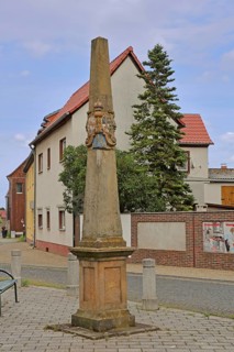 Historic Electoral Saxon Postal Column, Electoral Saxon, Electoral Saxony, Postal Distance Column,