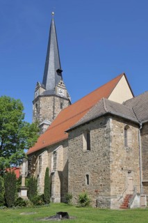 Gothic St Viti Church, town church, Lützen, Saxony-Anhalt, Germany