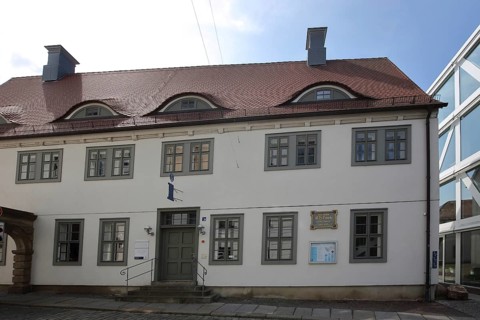 Building at the entrance to the Francke Foundations, Federal Cultural Foundation, Halle an der