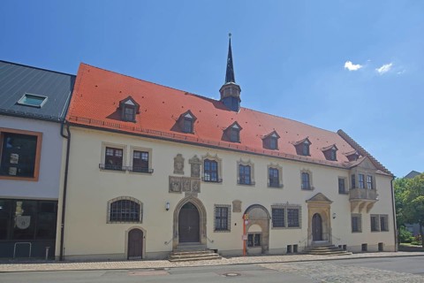 Old Town Hall built in 1444, Merseburg, Saxony-Anhalt, Germany