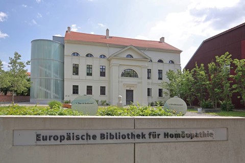 European Library of Homeopathy and monument to the physician, doctor and founder of homeopathy