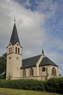 Neo-Gothic church built in 1985, Gernstedt, Lanitz-Hassel Valley, Saxony-Anhalt, Germany