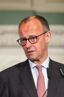 Friedrich Merz (Chancellor of the Federal Republic of Germany) speaks at the presentation of the