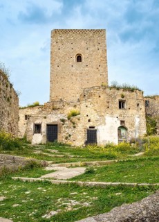 Ghost town of Craco, Basilicata, Italy