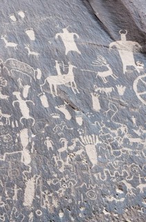 Indian petroglyphs, Newspaper Rock State Park, Utah, USA