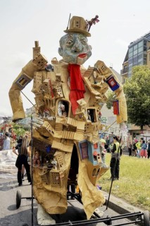 Carnival of Cultures, parade from Frankfurter Allee / corner of Proskauer Straße to Karl-Marx-Allee