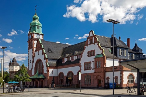 Railway station in Bad Homburg vor der Höhe, Hesse, Germany