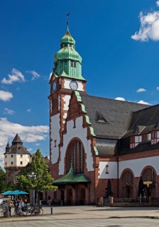 Railway station in Bad Homburg vor der Höhe, Hesse, Germany