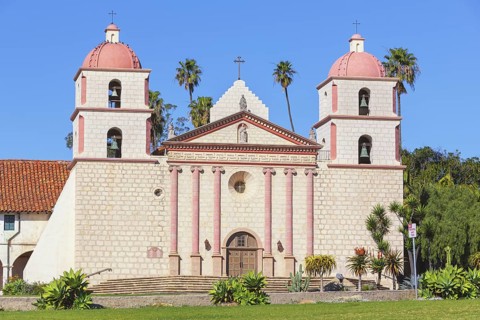 Santa Barbara Mission, Santa Barbara, California, USA