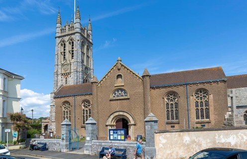 Historic parish church of Saint Michael, Teignmouth, south Devon, England, UK