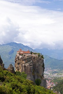 Agia Triada Monastery or Monastery of the Holy Trinity on a rock, Meteora Rocks and Monasteries,