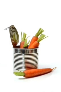 Tinned carrots