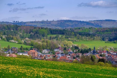 Schalkau, Thuringian Slate Mountains, Thuringia, Germany