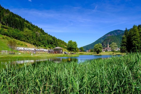 Lago del Buse, Brusago, Val di Pine, Cembra Valley, Val di Cembra, Trentino, Italy