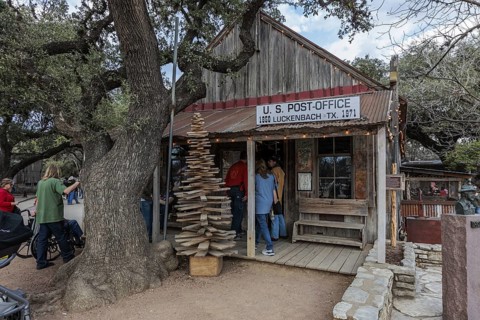 US post office in Luckenbach, Texas, USA