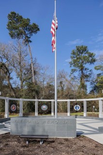 Veterans Memorial in Cypress Creek Park at Timber Lane in Spring, Texas, USA