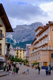 Corso Italia, Cortina d'Ampezzo, Dolomites, Province of Belluno, Veneto, Italy