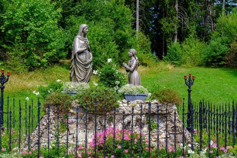 Place of publication, Maria and Domenica Targa, pilgrimage church, Santuario della Madonna di Pinè,