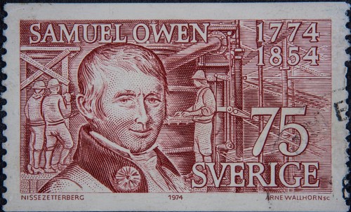 Samuel Owen, (1774, 1854) was a British-Swedish engineer, designer and industrialist. Portrait on a