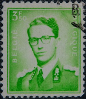 Baudouin of Belgium (1930-1993), King of the Belgians during 1951-1993. Portrait on a Belgian