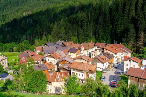 Lower Town, Cibiana di Cadore, Dolomites, Trentino, Italy