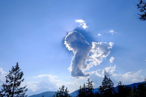 Clouds, cloudy mood, Wallgau, Werdenfelser Land, Upper Bavaria, Bavaria, Germany