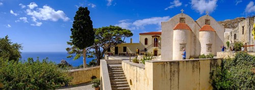 New Preveli Monastery, Preveli Monastery, near Plakias, Crete, Greece