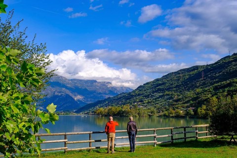 At Lago di Cavedine, Sarca Valley, Trentino, Italy