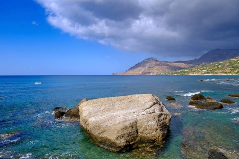 Skinos beach, Plakias on the Libyan Sea, south coast, Crete, Greece