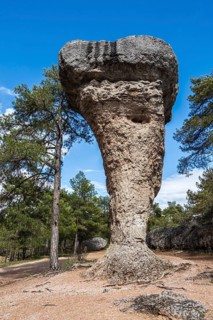 Rock El Tormo, Ciudad encantada, area of rock formations, nature reserve, Cuenca region, Spain